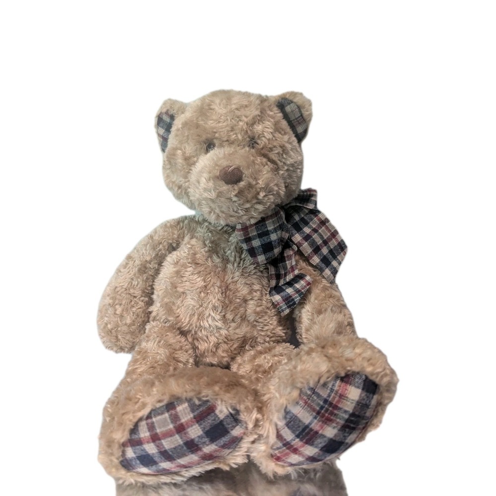 Pendleton Gund Plaid Papa Plush Plaid Scarf Teddy Bear 20"